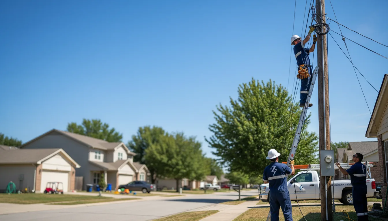 Residential electrician providing installation services in Barnard, MO